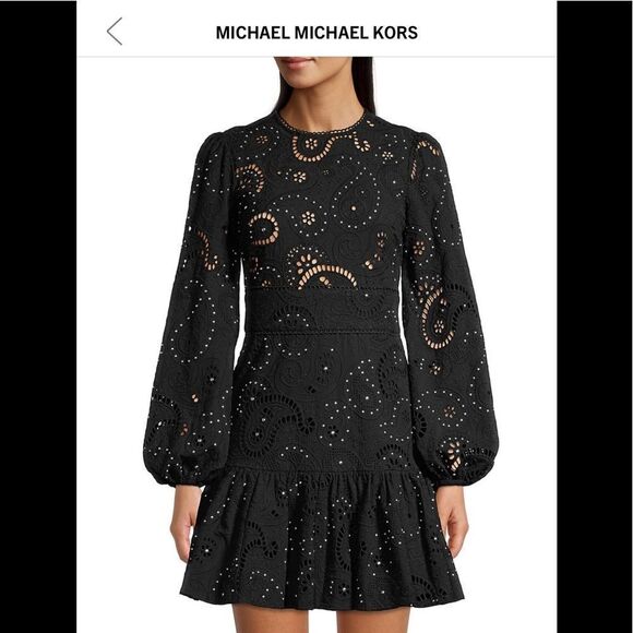 LAST CHANCE MICHAEL MICHAEL KORS EYELET DRESS - Picture 2 of 10